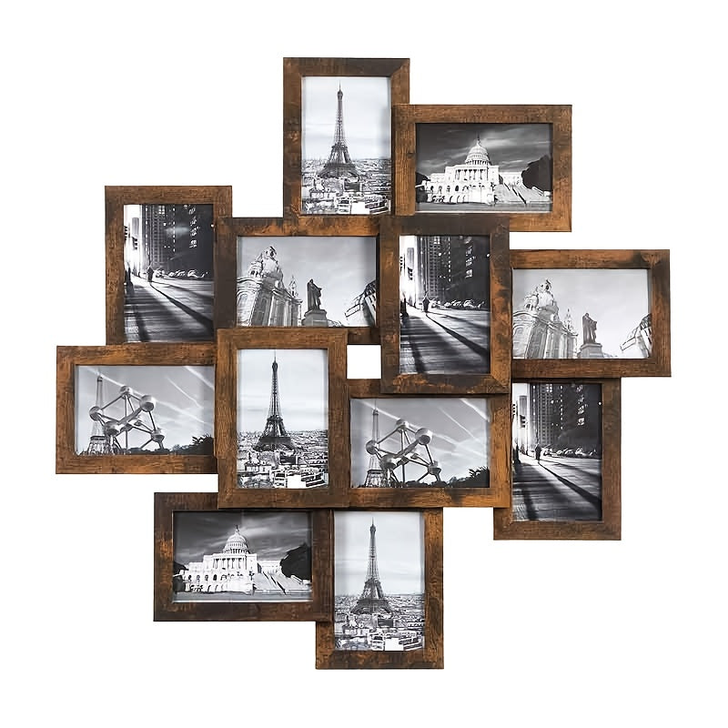 NNETM 12-Piece Photo Collage Frame Set – Wall Gallery Frames for 4×6 Photos