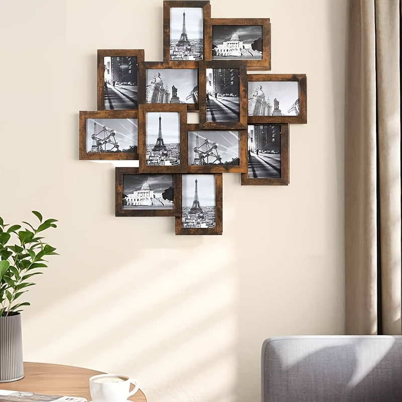 NNETM 12-Piece Photo Collage Frame Set – Wall Gallery Frames for 4×6 Photos