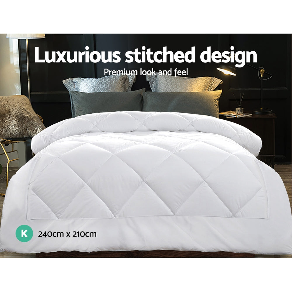 NNEDSZ Bedding Bamboo Microfiber Microfibre Quilt Duvet Cover Doona Winter King-1