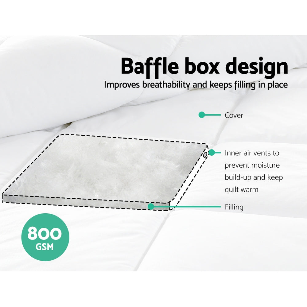 NNEDSZ Bedding Bamboo Microfiber Microfibre Quilt Duvet Cover Doona Winter King-4