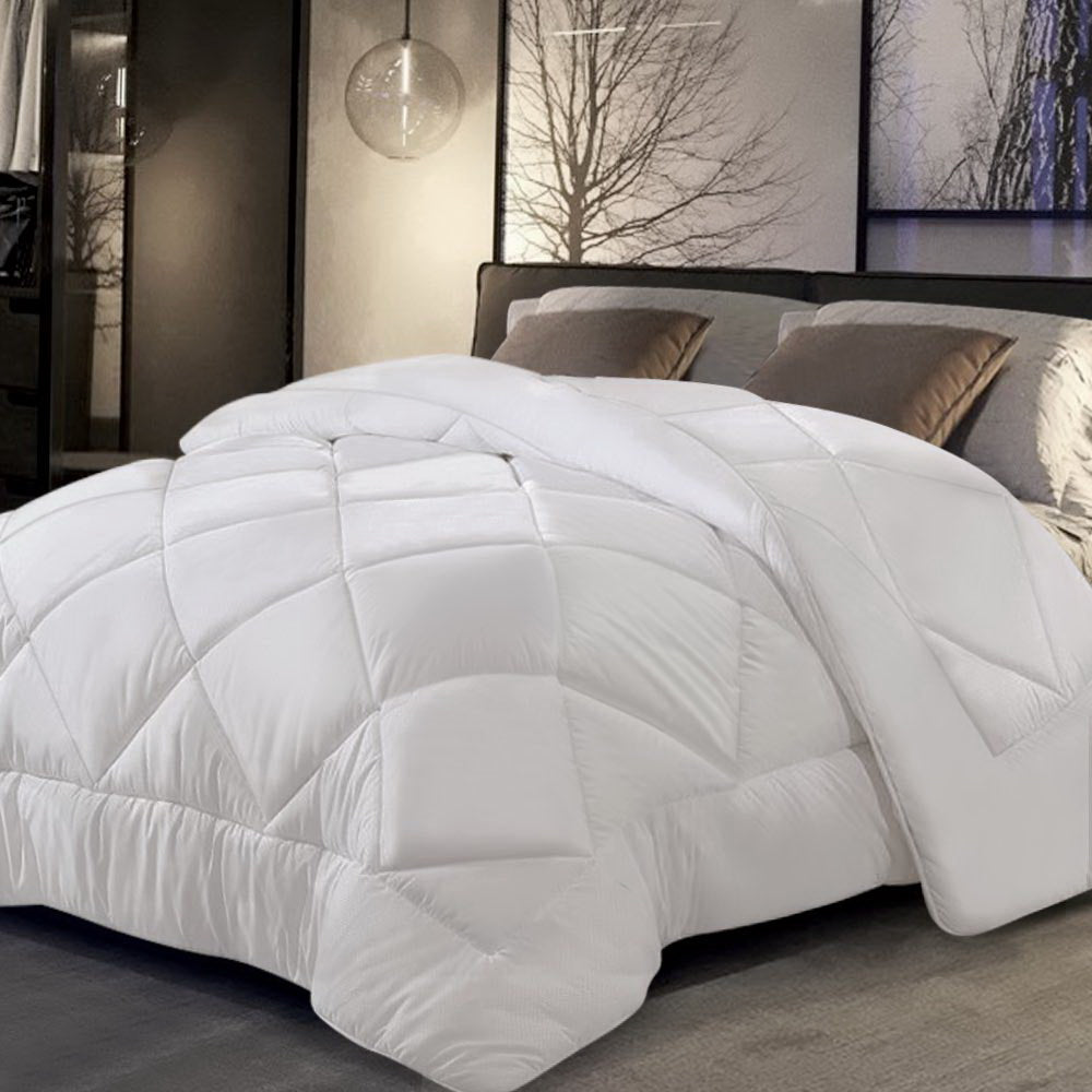 NNEDSZ Bedding Microfiber Microfibre Bamboo Quilt Duvet Cover Doona Winter Super King-3
