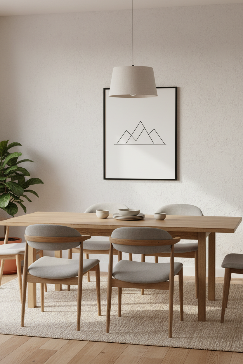 Dining room mockup